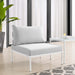 Harmony Sunbrella® Outdoor Patio Aluminum Armless Chair - Modway \outdoor\sofas & sectionals