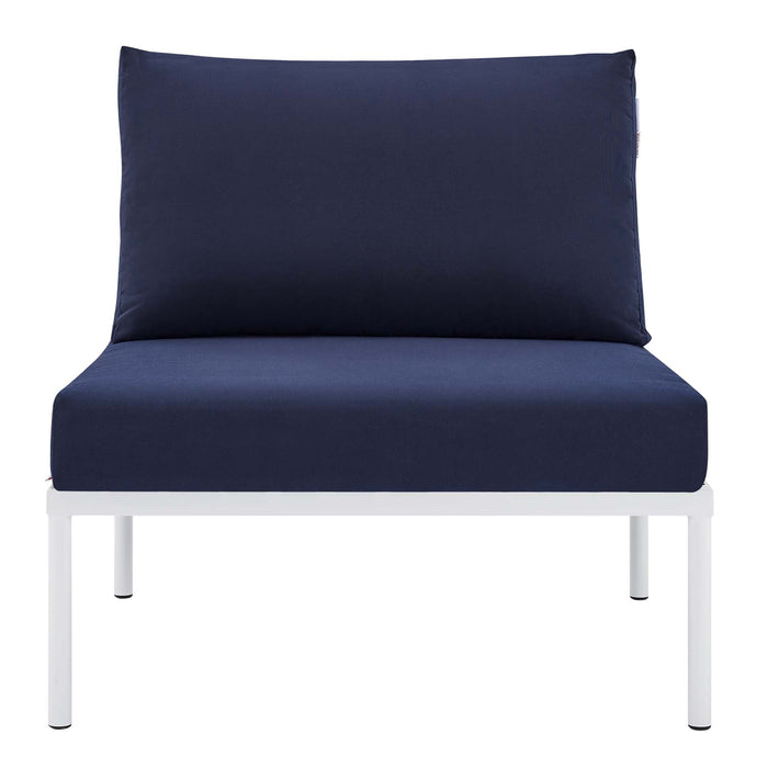 Harmony Sunbrella® Outdoor Patio Aluminum Armless Chair - view 15