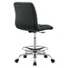 Modway Ripple Armless Vegan Leather Drafting Chair Living Room Furniture - Lifestyle View