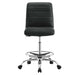 Modway Ripple Armless Vegan Leather Drafting Chair Living Room Furniture - Dimensions