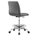 Modway Ripple Armless Vegan Leather Drafting Chair Living Room Furniture - View 13