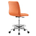 Modway Ripple Armless Vegan Leather Drafting Chair Living Room Furniture - View 22