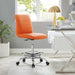 Modway Ripple Armless Vegan Leather Drafting Chair Living Room Furniture - View 17