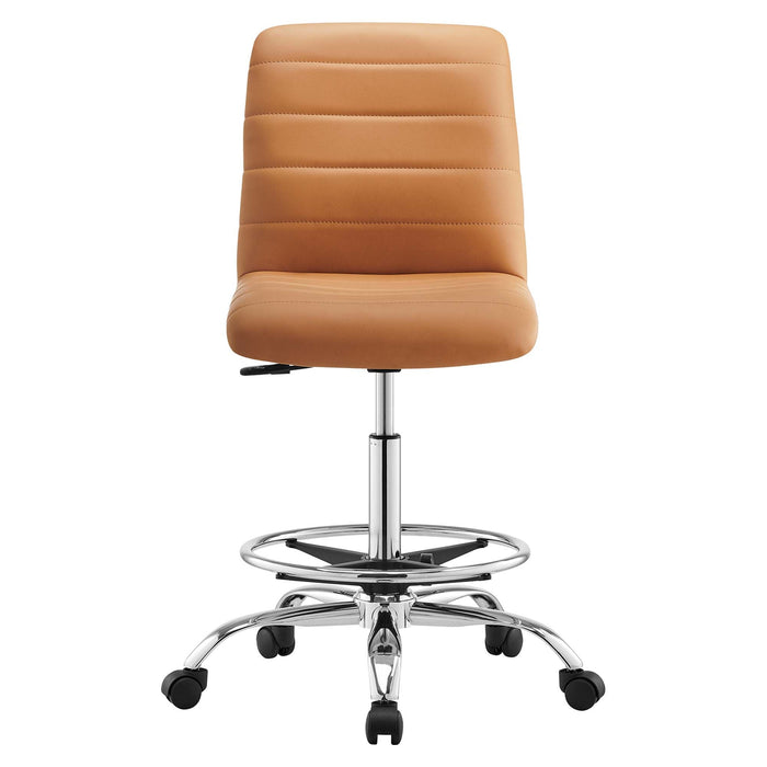 Modway Ripple Armless Vegan Leather Drafting Chair Living Room Furniture - View 31