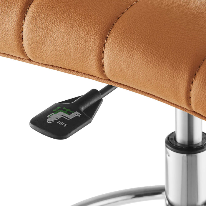 Modway Ripple Armless Vegan Leather Drafting Chair Living Room Furniture - View 32