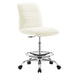 Modway Ripple Armless Vegan Leather Drafting Chair Living Room Furniture - View 35