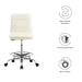 Modway Ripple Armless Vegan Leather Drafting Chair Living Room Furniture - View 36