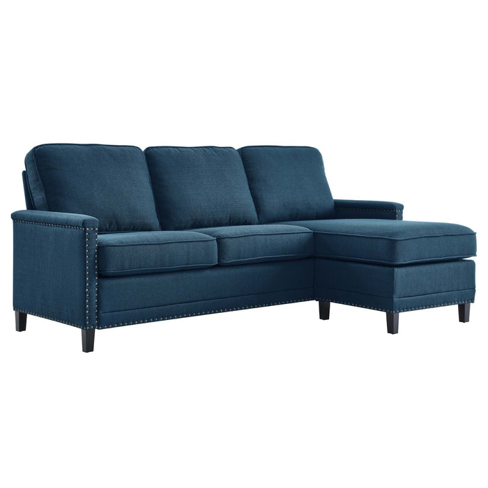Ashton Upholstered Fabric Sectional Sofa Azure EEI-4994-AZU