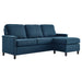Ashton Upholstered Fabric Sectional Sofa Azure EEI-4994-AZU