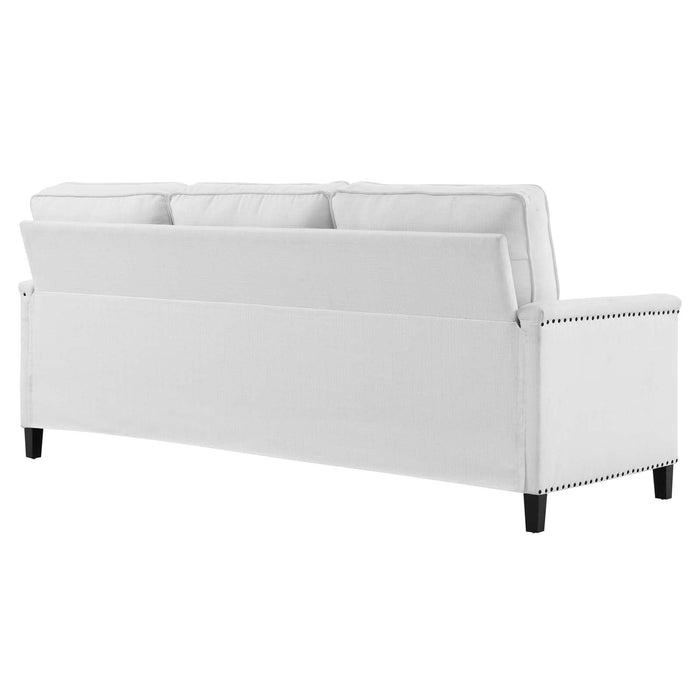 Ashton Upholstered Fabric Sectional Sofa - Modern Comfort with Classic Nailhead Trim Design