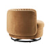 Embrace Tufted Performance Velvet Swivel Chair - in lifestyle setting