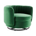 Embrace Tufted Performance Velvet Swivel Chair - view 9