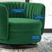 Embrace Tufted Performance Velvet Swivel Chair - view 10