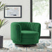 Embrace Tufted Performance Velvet Swivel Chair - view 8