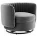 Embrace Tufted Performance Velvet Swivel Chair - view 16