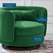 Relish Performance Velvet Swivel Chair - view 10