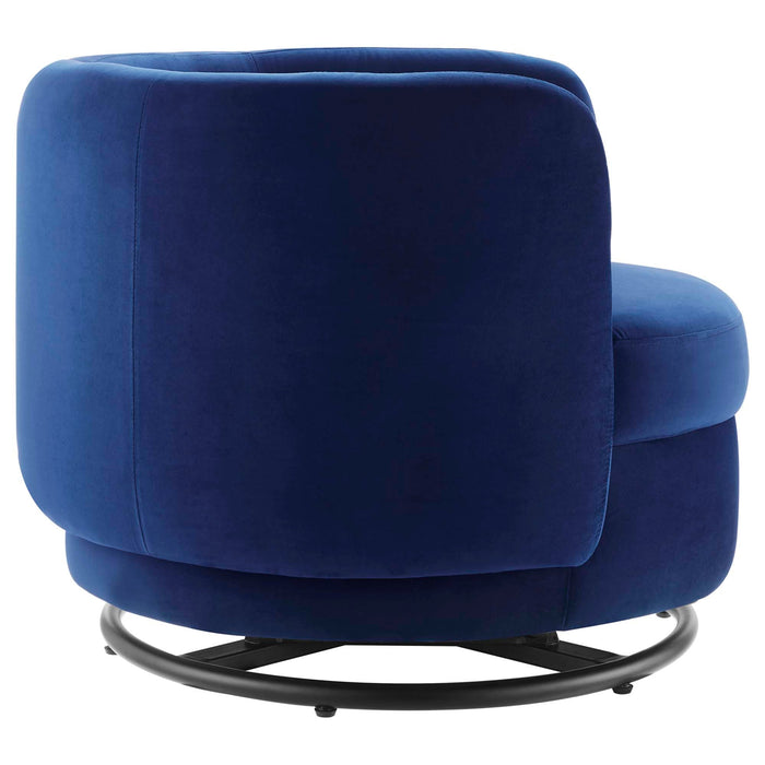 Relish Performance Velvet Swivel Chair - view 25