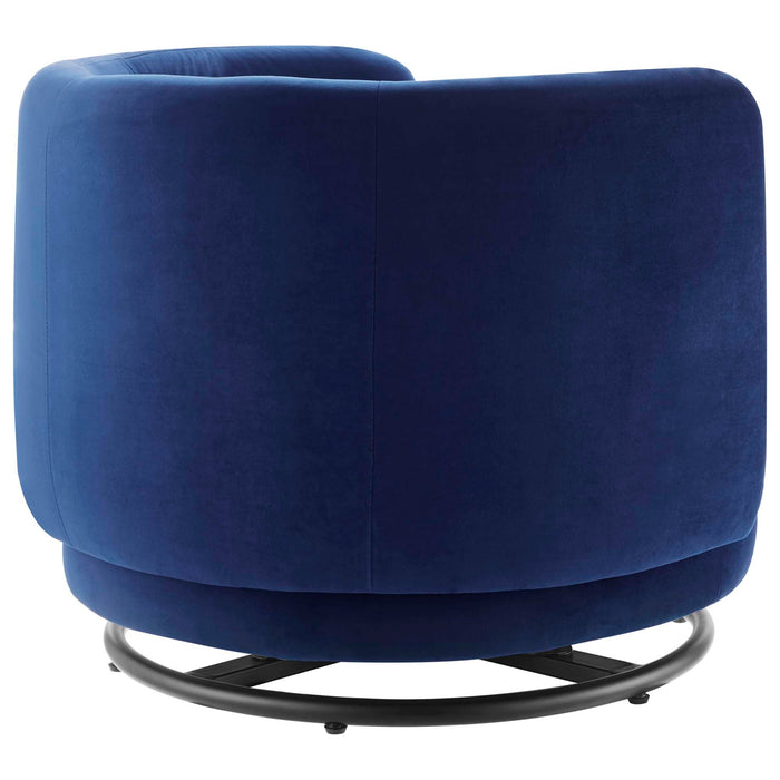 Relish Performance Velvet Swivel Chair - view 26
