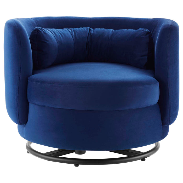 Relish Performance Velvet Swivel Chair - view 27