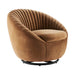 Whirr Tufted Performance Velvet Swivel Chair - alternate angle view
