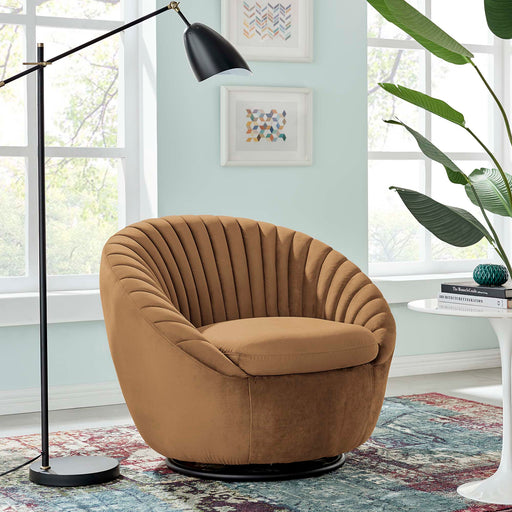 Whirr Tufted Performance Velvet Swivel Chair - Modway \living\accent & lounge chairs