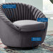 Whirr Tufted Performance Velvet Swivel Chair - view 17