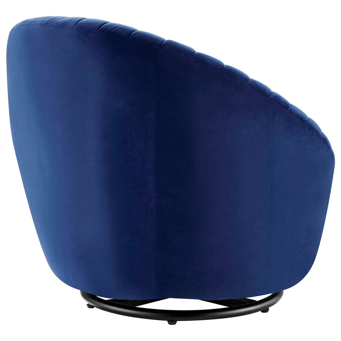 Whirr Tufted Performance Velvet Swivel Chair - view 26