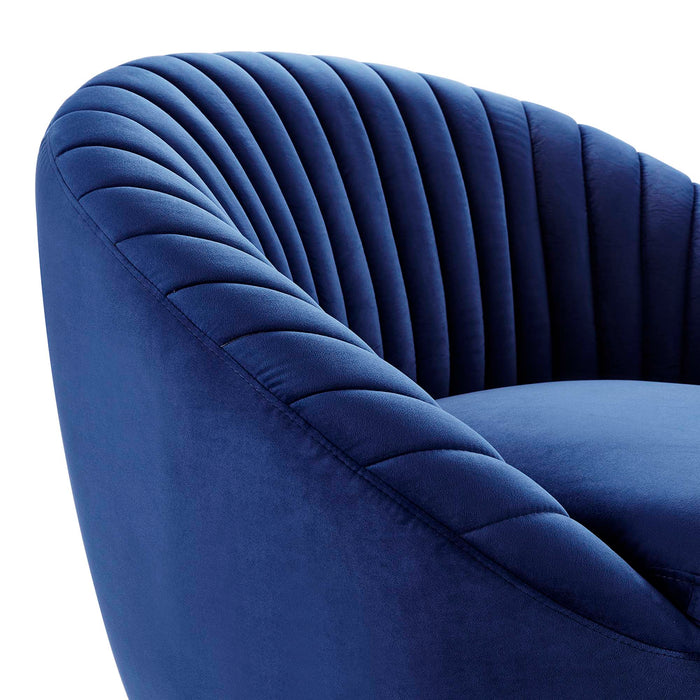 Whirr Tufted Performance Velvet Swivel Chair - view 28