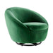 Buttercup Performance Velvet Swivel Chair - alternate angle view