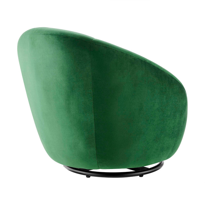 Buttercup Performance Velvet Swivel Chair - view 5