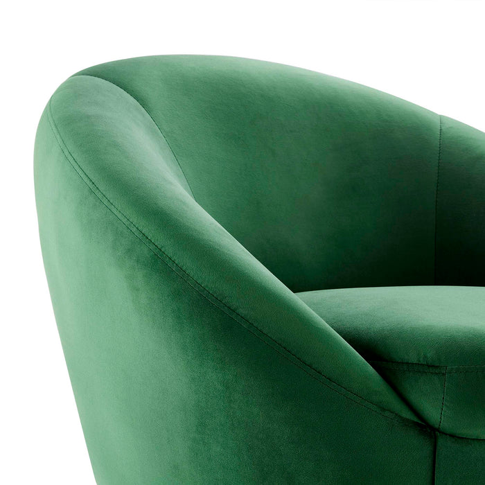 Buttercup Performance Velvet Swivel Chair - view 7