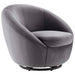Buttercup Performance Velvet Swivel Chair - view 9