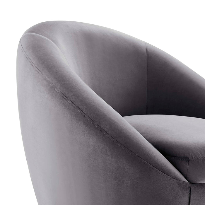Buttercup Performance Velvet Swivel Chair - view 14