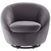 Buttercup Performance Velvet Swivel Chair - view 13