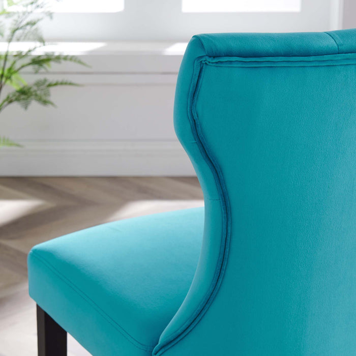 Silhouette Performance Velvet Dining Chairs - Set of 2