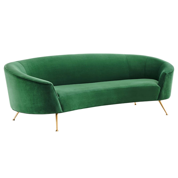Marchesa Upholstered Performance Velvet Sofa - alternate angle view