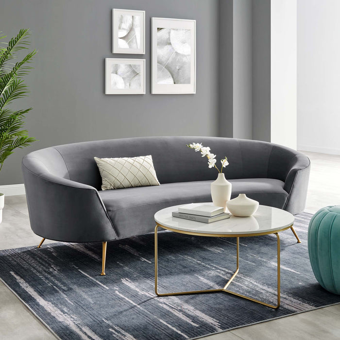 Marchesa Upholstered Performance Velvet Sofa - view 9