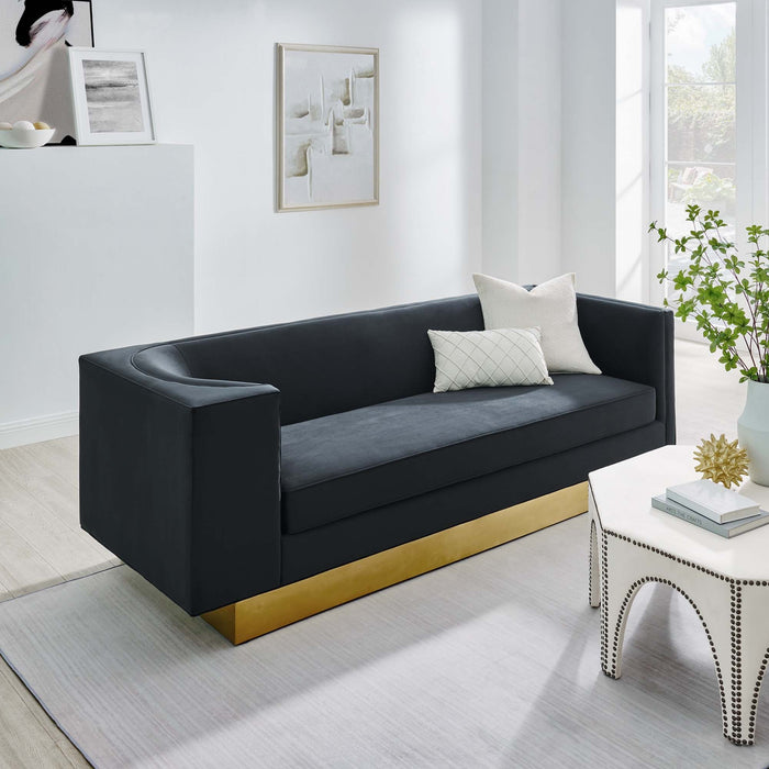Eminence Upholstered Performance Velvet Sofa - Modway \living\sofas