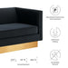 Eminence Upholstered Performance Velvet Sofa - detail close-up