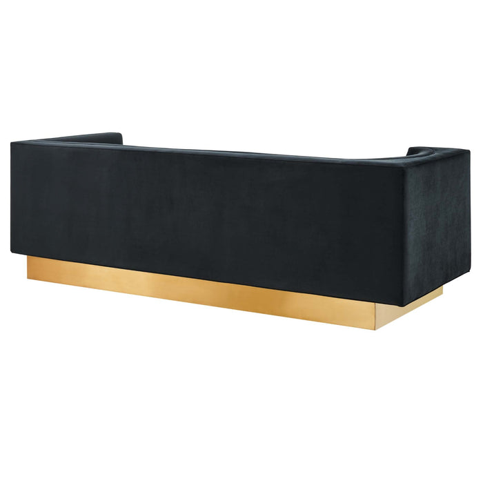 Eminence Upholstered Performance Velvet Sofa - view 7