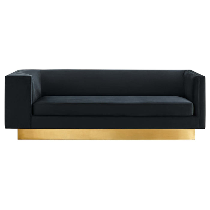 Eminence Upholstered Performance Velvet Sofa - view 8
