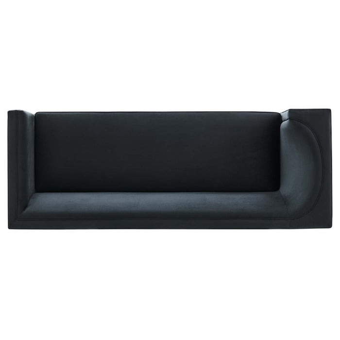 Eminence Upholstered Performance Velvet Sofa - view 9