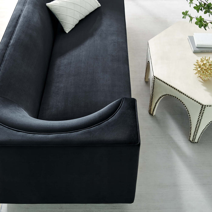 Eminence Upholstered Performance Velvet Sofa - view 5