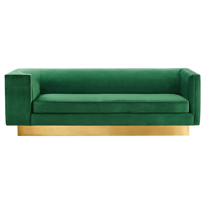 Eminence Upholstered Performance Velvet Sofa - view 18