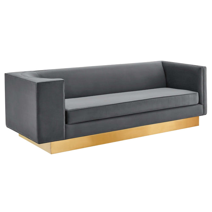 Eminence Upholstered Performance Velvet Sofa - view 22