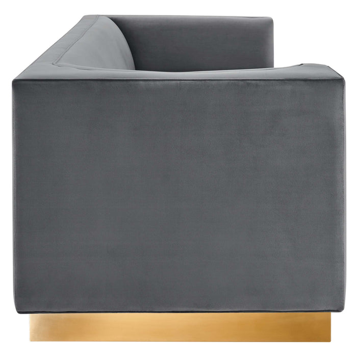 Eminence Upholstered Performance Velvet Sofa - view 26