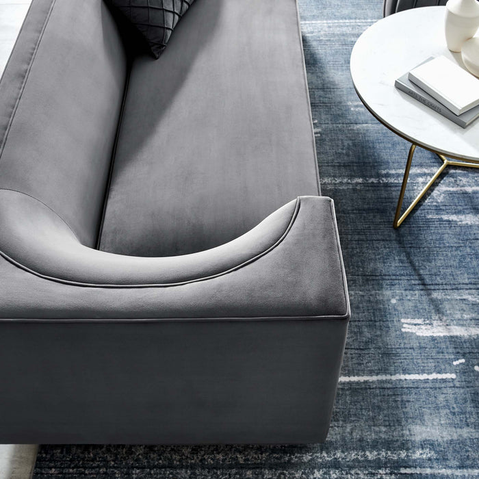 Eminence Upholstered Performance Velvet Sofa - view 25