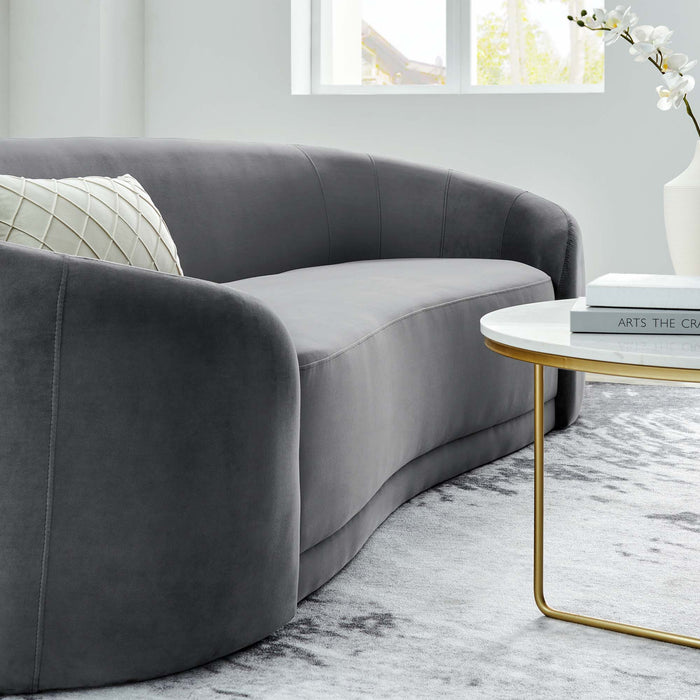 Contessa Performance Velvet Sofa - in lifestyle setting