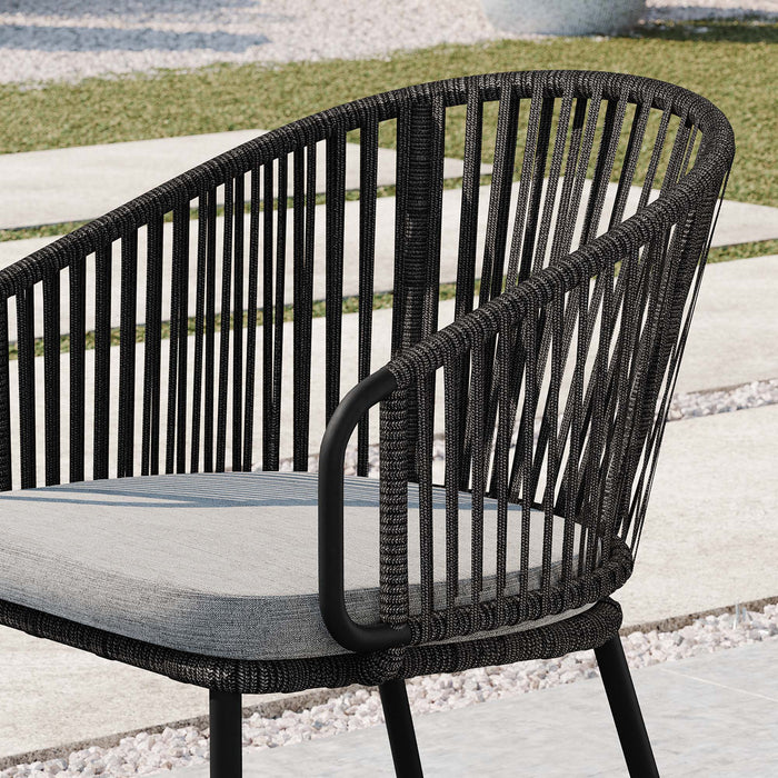 Harbor Outdoor Patio Armchair - in lifestyle setting