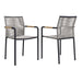 Serenity Outdoor Patio Armchairs Set of 2 - alternate angle view